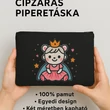 Királylányos design Neszeszer sminktáska  dupla zipzáras egyik oldalon hálós normál Kézzel díszített