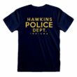 Stranger Things 4 HAWKINS POLICE póló kék