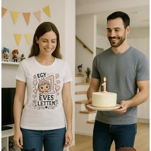 1 éves lettem Királylány design női póló baba baby 