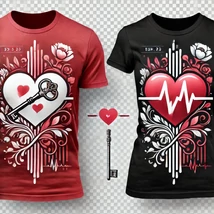 Valentin napi páros póló ajánlat Nagy Szív