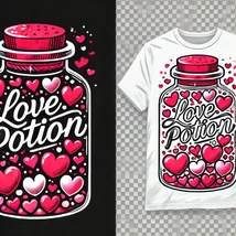 Valentin napi páros póló ajánlat Love potion Valentin napi páros póló ajánlat Love potion