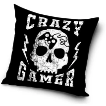 Crazy Gamer párnahuzat 40*40 cm