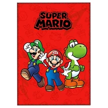 Super Mario Bros polár takaró piros