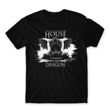 House of the Dragon Sárkányok háza Iron Throne póló fekete