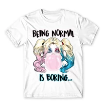 DC Harley Quinn Being Normal Is Boring póló S méret  DC Harley Quinn Being Normal Is Boring póló S méret