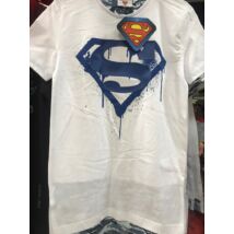 DC Superman fehér/kék Póló L méret