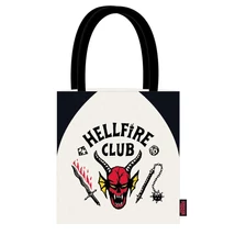 Stranger Things Hellfire Club shopping bag, bevásárlótáska 39 cm vászon szatyor