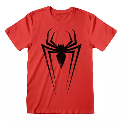 Marvel Spiderman Pókember BLACK SPIDER SYMBOL póló piros