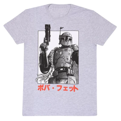 Star Wars Boba Fett Katakana póló L méret