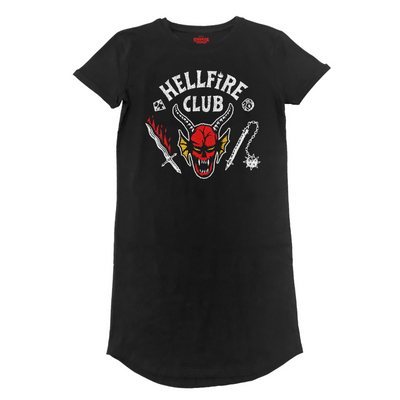 Stranger Things Hellfire hosszú női Póló XL méret 