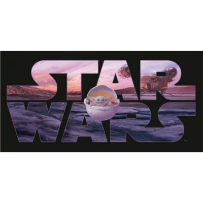 Star Wars Mandalorian Baby Yoda fürdőlepedő, strand törölköző 