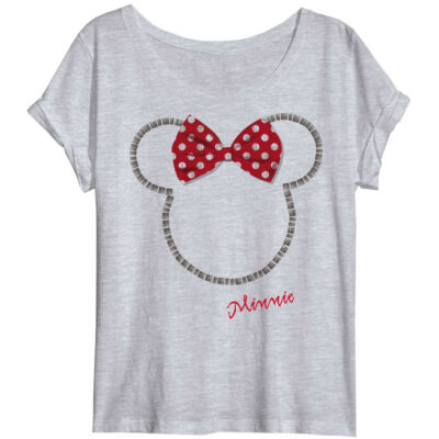 Disney Minnie szürke női póló L méret 