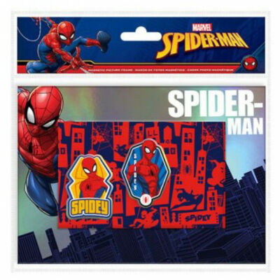 Marvel Spiderman Pókember mágneses képkeret +2 db felragasztható figura