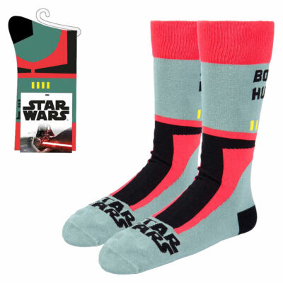 Star Wars Boba Fett Bounty Hunter zokni 40-46 méret 