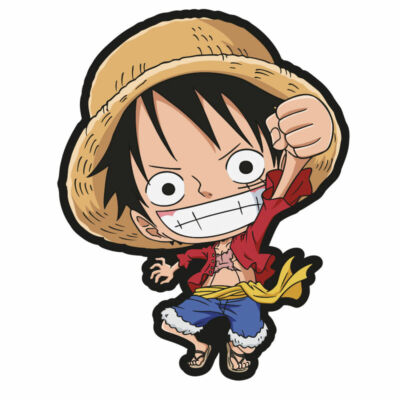 One Piece D. Luffy 3D párna fekete