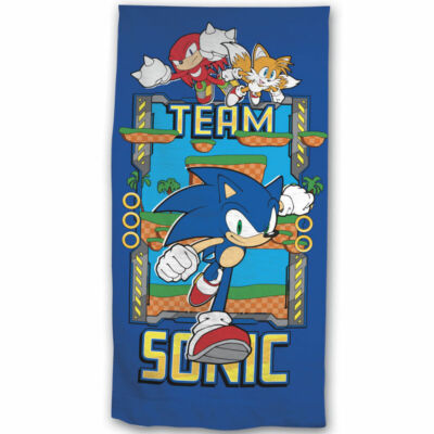 Sonic a sündisznó team strand törölköző