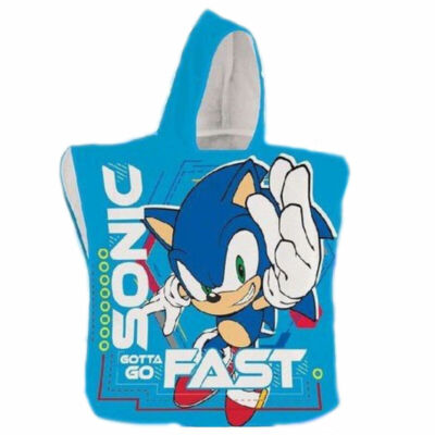 Sonic a sündisznó strand törölköző, poncsó