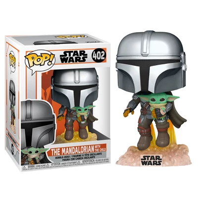 POP! Star Wars Mandalorian Mando Flying with Jet Pack 402