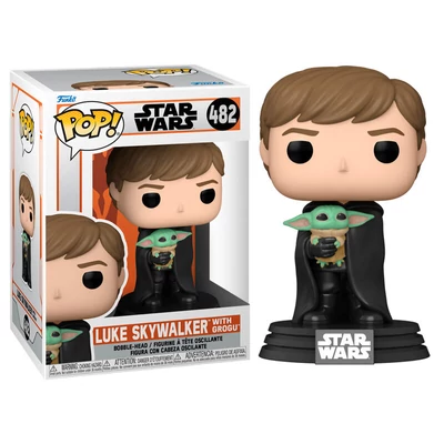 POP! Star Wars Mandalorian Luke Skywalker with Grogu 482