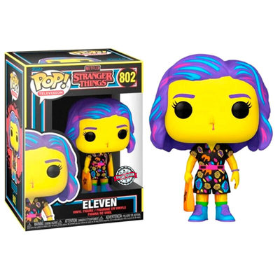 POP! Stranger Things Eleven in Mall Outfit Black Light Exclusive 802