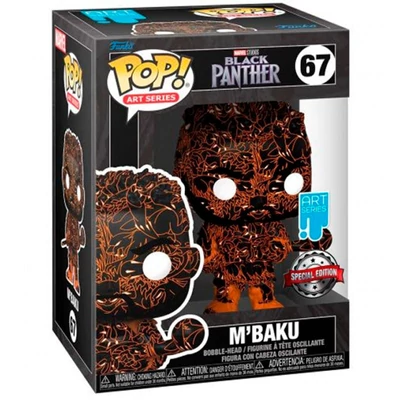 POP! Marvel Black Panther Fekete Párduc M Baku Artist + Case Exclusive 67