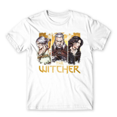 The Witcher Vaják Karakterek férfi póló XL méret 