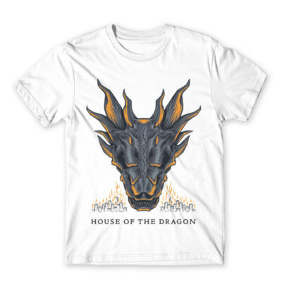 House of the Dragon Sárkányok háza Dragon head póló fehér