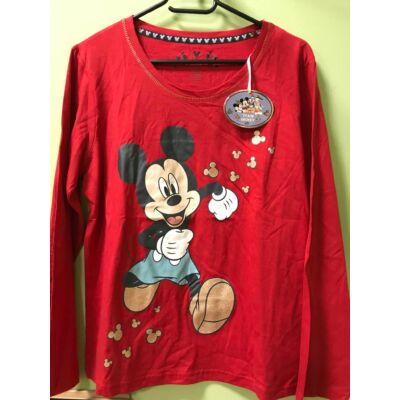Disney Mickey Mouse Piros Hosszú Ujjú Póló