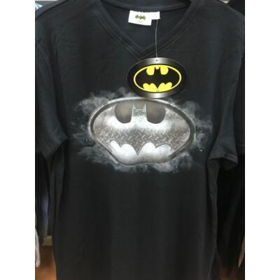 DC Batman fekete/szürke Póló S méret V-nyakú