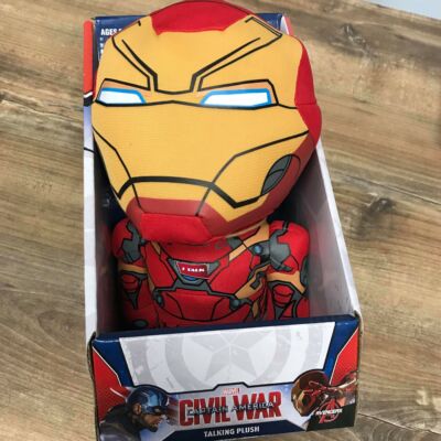Marvel Avengers Iron Man Vasember Beszélő Plüss 18cm