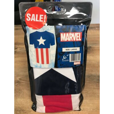 Marvel Amerika Kapitány UK kék/piros Póló XXL méret