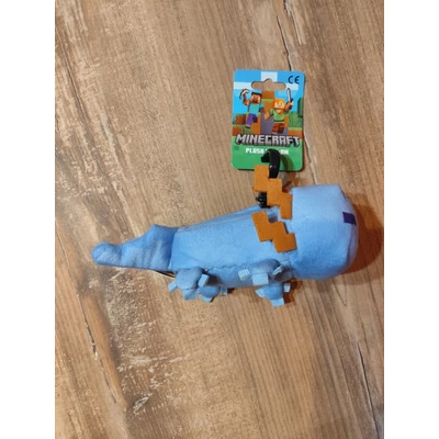 Minecraft 3D plüss figura Bagclip kulcstartó 13cm Axolotl kék